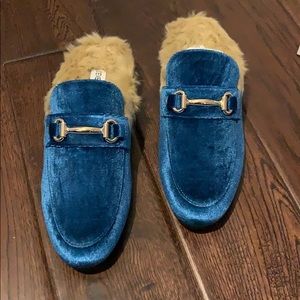 Steve Madden fur lined mule